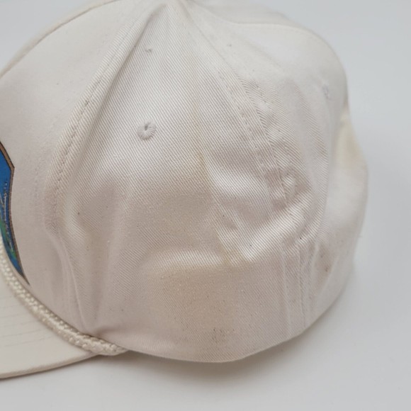 Vintage Teaming Up For Success White Rope Snapback Trucker Hat Cap Distressed - Picture 13 of 13